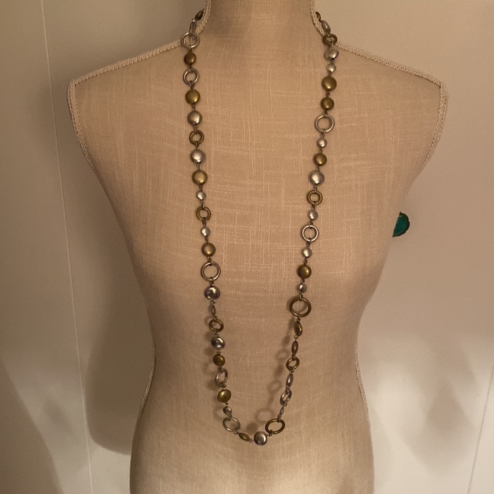 Retired Premier Design Gold and Silver necklace - Picture 4 of 11